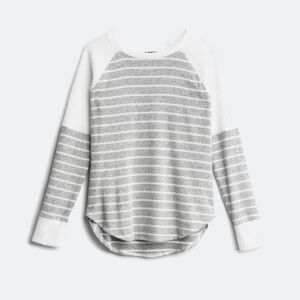 Collette 3Q Sleeve Stripe Knit Top size small